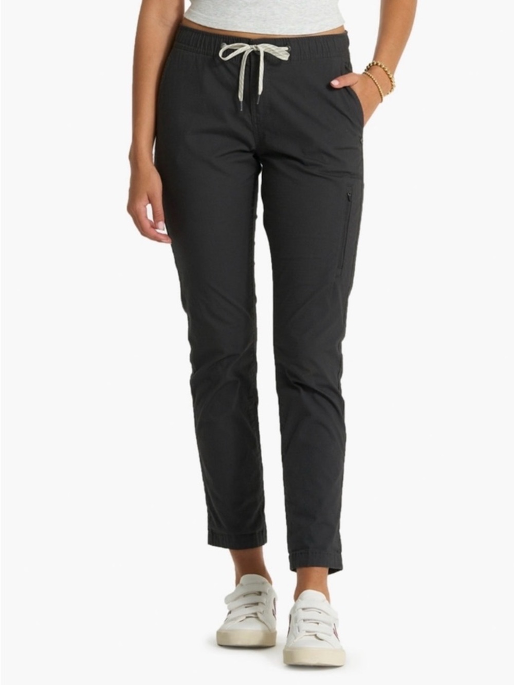 Vuori ‘The Rise, The Shine’ Women's Ripstop Grey Drawstring Pants Size Small
